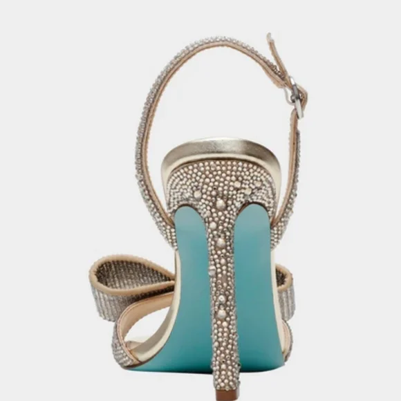 Betsey Johnson Joel Light Gold size 9.5 - Picture 7 of 10